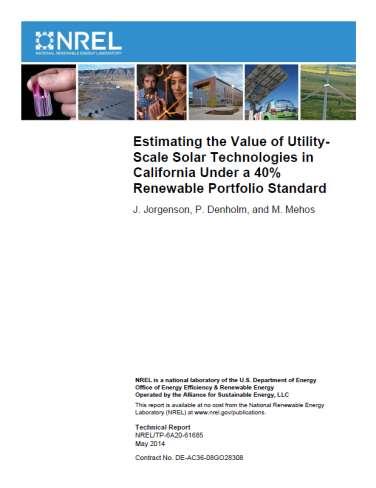 Quantifying the Benefits of CSP with Thermal Energy Storage Colorado