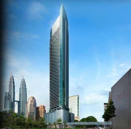 Signature Address in KL 55-storey Hotel & Condominium D&B Contract Design Simultaneously with Construction Foreign Contractor Participation