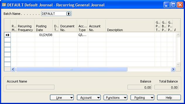 Chapter 3: General Journals Recurring Journals Overview Recurring journals are advantageous for transactions that are posted frequently with few or no changes.