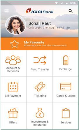 imobile Integrated view of all ICICI Bank relationships