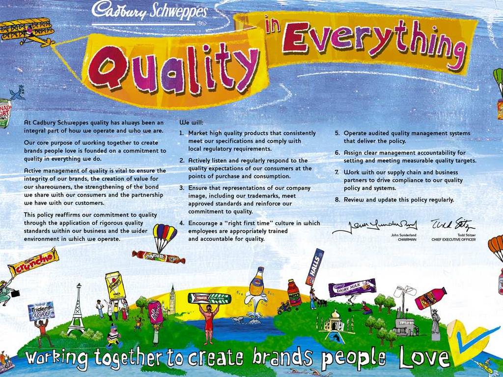 Cadbury Ireland Limited July 2006 C6 Quality Control Policy