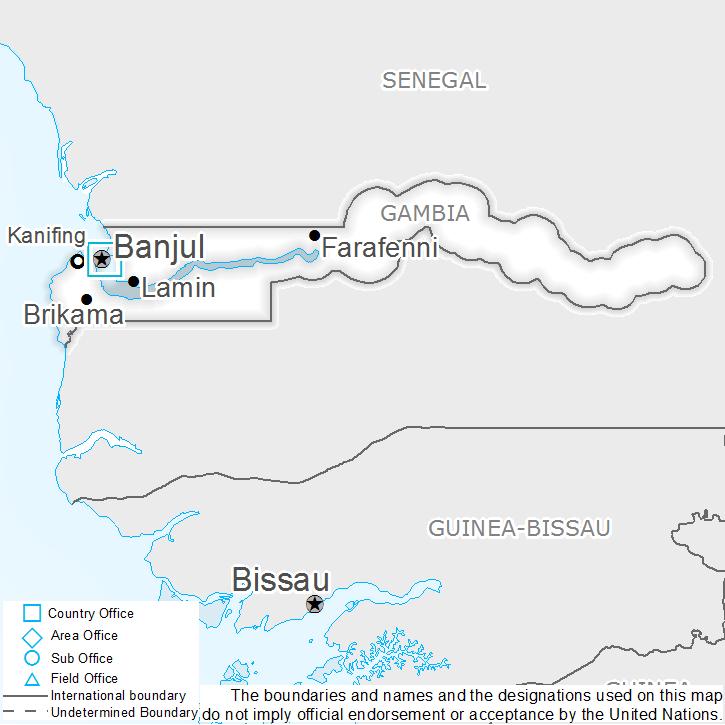 Country Context and WFP Objectives Country Context Located in West Africa, The Gambia, with a population of over 1.