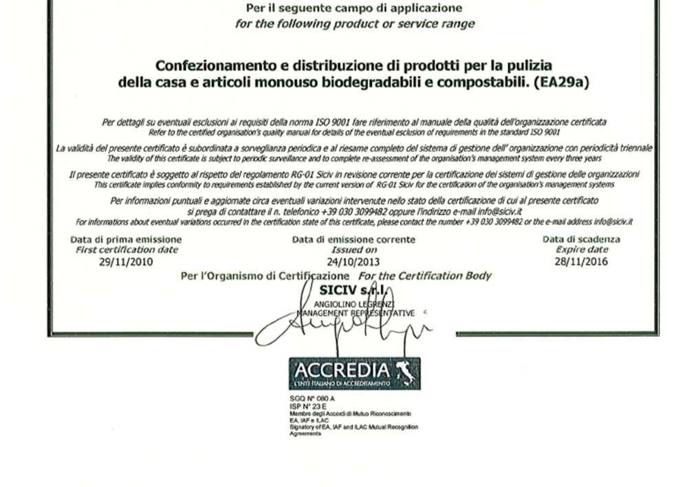 ISO Certificates Our company has been awarded the ISO 9001:2008
