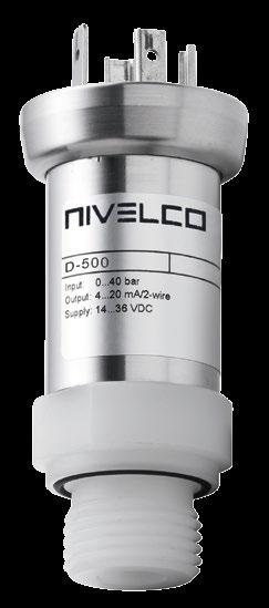 media For oxygen applications at low pressure range Medical technology Environmental 0 400 bar (0 5800 psig) Accuracy: 0.