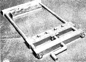 Fig. 2. Frame used to control restraint during drying. With the vacuum turned off, handsheets were easily removed from the wire of the forming device using a blotter and gentle hand pressure.