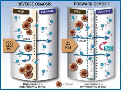 Forward Osmosis Technology 35 Forward osmosis (FO), is one of the membrane separation technologies in which water