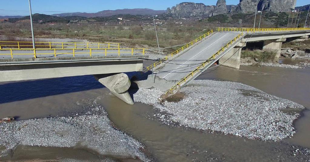 Transportation Infrastructure Forensic Scour failure January 16, 2016, in Greece (University of Michigan) Failure location was physically inaccessible due to river Failure was mapped using high