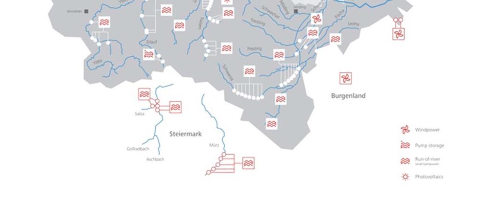 hydropower plants along the Danube, Melk, Greifenstein and Freudenau Investment in hydropower plant