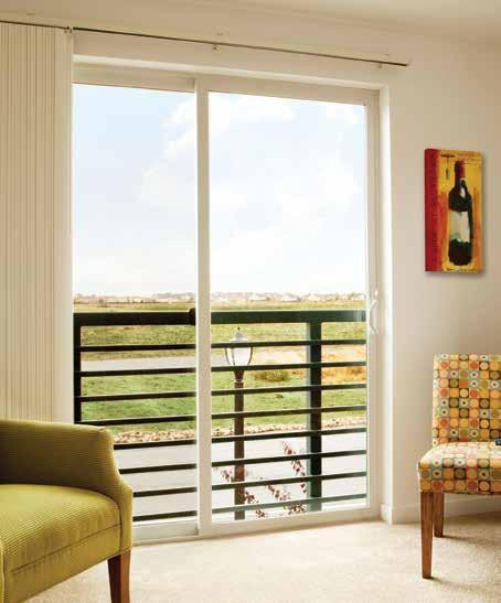 SLIDING AND HINGED PATIO DOORS With their pristine appearance, sliding and hinged patio doors will create a stylish entry