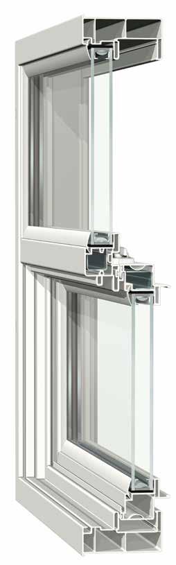 3 1" thick insulated glass unit with optimal air space improves year-round performance. 4.
