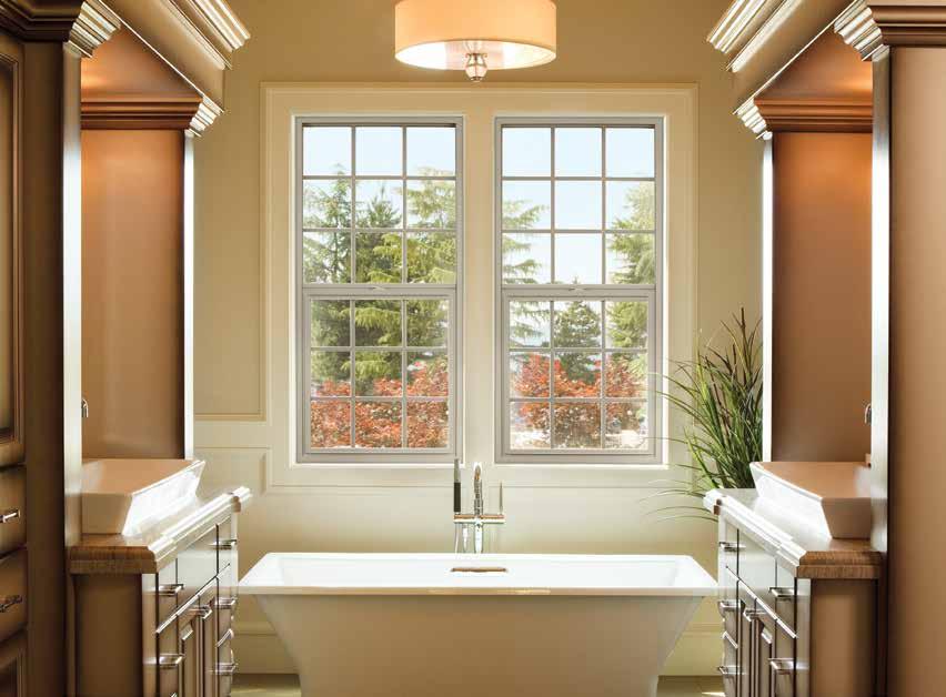 SINGLE HUNG WINDOWS With simplicity and ease, 80 Series single hung windows will beautify and protect your home.