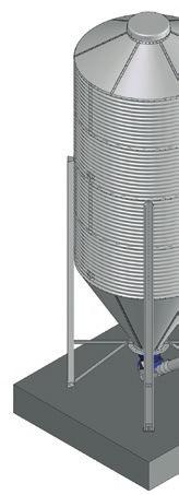 safety; 4 roof shape allows use of the entire volume of the silo; 4 GRP silos are transparent, therefore making it easy to check the feed level; 4 high functional reliability.