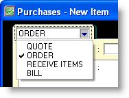 Bill Once you receive the items and an invoice from the supplier, you convert the order to a bill. Once you have created a bill, you can pay the supplier for the items.