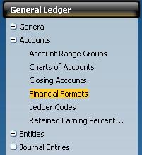 financial format: 1.
