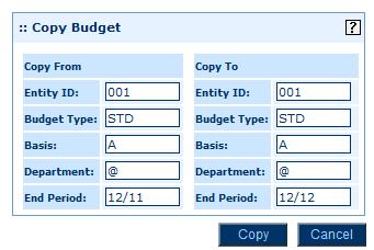 Module 4: Working with Budgets Note: If budget information appears in the detail grid, a budget already exists. To create a new budget from scratch, modify the fields in the header. 9.