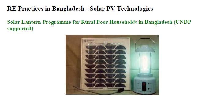 More than 300,000 tons of kerosene used annually for lighting purpose Solar PV lanterns are high quality