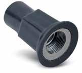 040" (40 mil) PVC coating bonded to exterior in blue, white, gray or custom colors Pressure-sealing sleeves protect your connections STTB1 - _ G = Gray W = White B = Blue Color A B BULKHEAD FITTING
