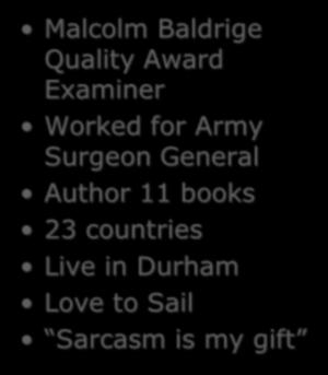 Author 11 books 23 countries Live in Durham Love