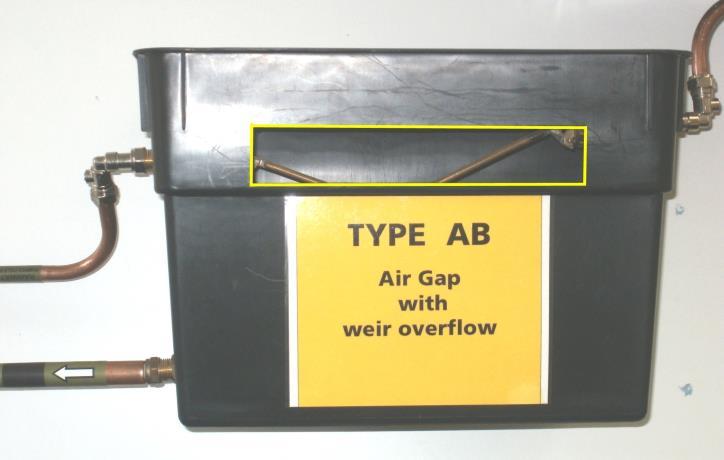 with Type AA air gap Type AA air gap
