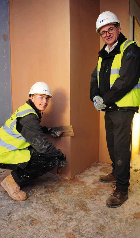 Derby College is one of the best further education colleges in the country for plastering and we are delighted to be working with the tutors to provide apprenticeships like Brad s.