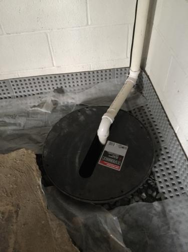 Interior Basement Waterproofing & New Sump Pump This