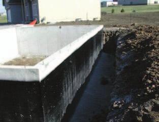 Barrier (2) Below-Grade Enclosure Wall System No Drainage hydrostatic pressure developed A.