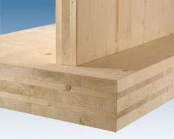 Cross Laminated Timber Multiple layers of