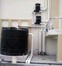 systematically store it and later use the rainwater as an alternative water supply to the treated mains.
