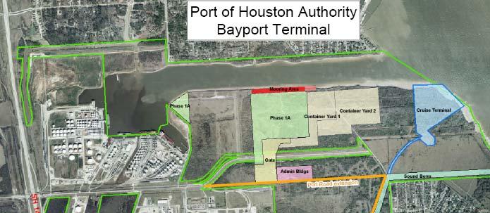 Bayport Terminal 7-Berth Container Terminal 7,000 ft of berthing space 1,100