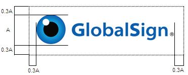 Clear Space The area surrounding the GlobalSign logo shall contain no text, image or other graphic elements given that sufficient clear space around the GlobalSign logo keeps it free from visual