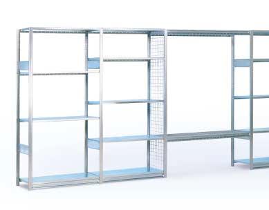 Dexion Next Generation industrial shelving system Dexion Industrial Shelving builds without nuts, bolts or clips.