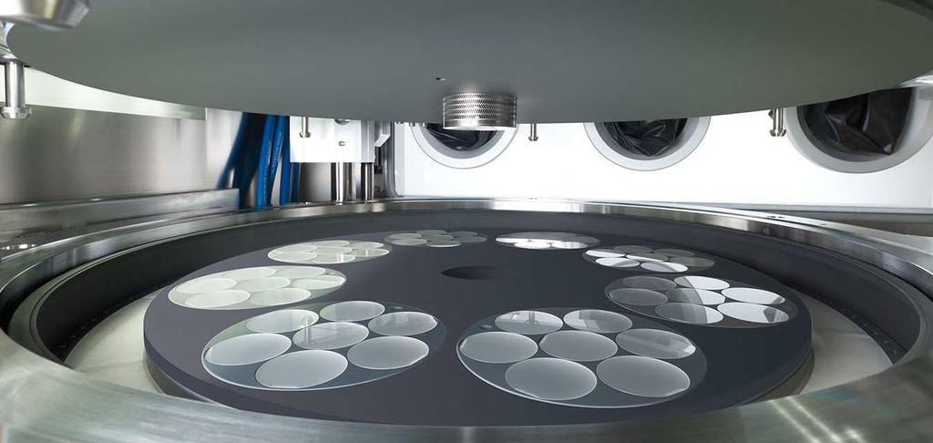 AIXTRON G5HT: Larger Chamber G5 HT Throughput Large wafers (4, 6, 8 ) No particles Continuous production Higher yield Automation