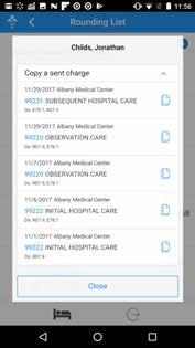 Remote Charge ChartMaker Go allows you to quickly copy a previous charge for a similar visit for an established patient.