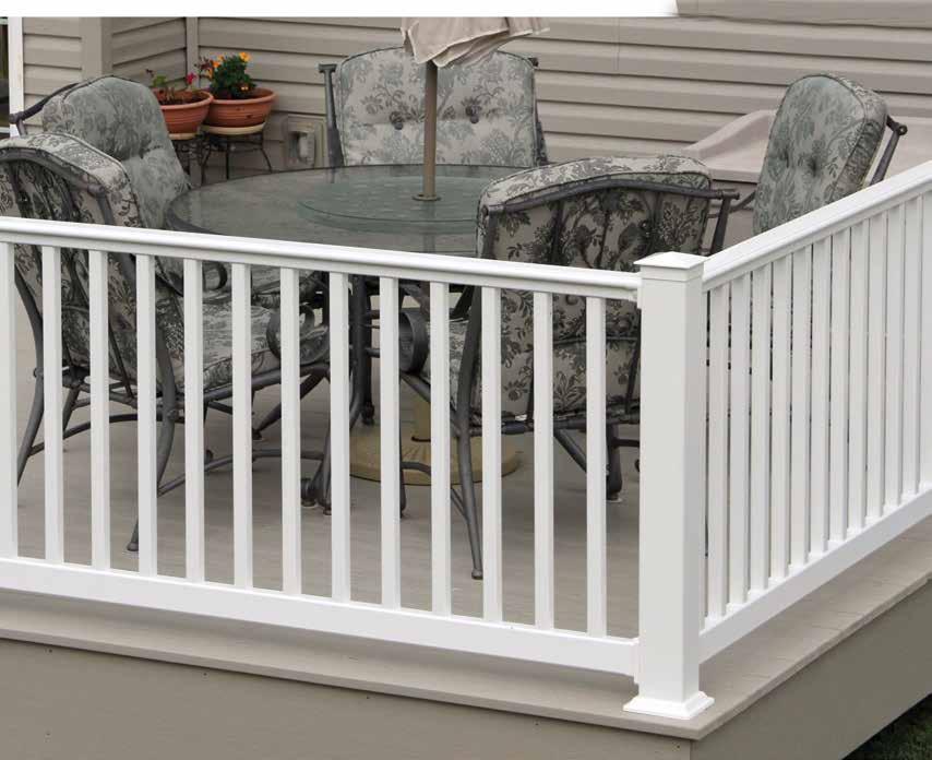 200 SERIES VINYL RAILING SLEEK CODE APPROVED SECURE Superior System s low-maintenance vinyl products represent our commitment to continuous innovation, safety and appealing designs for both