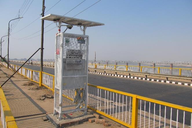 Varanasi Downstream of Varanasi Existing 10 RTWQM Stations Locations River Parameters