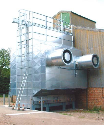 SAVINGS IN MONEY AND SPACE J E Alston at Church Farm Nr. Diss, is a perfect example of how to integrate a large capacity drier into an existing grain store complex in the most cost-effective way.