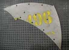Thickness of metal base + protective layer: CDP 496 Powder Coated wear plate to combat erosion.