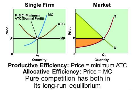 Long Run Pure Competition and Efficiency Can you identify the relationship