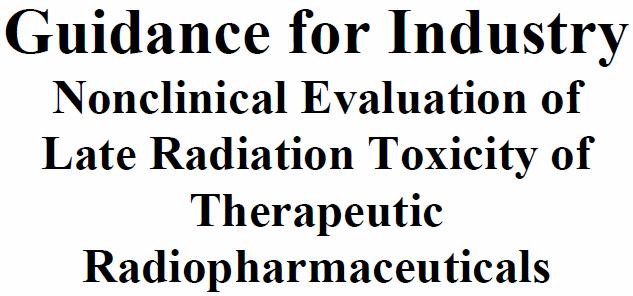 FDA has recently released new guidance for industry on nonclinical
