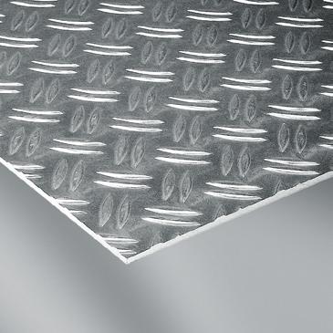 Chequer Sheet Stable and non-slip Aluminium chequer sheet is used for walk-on surfaces or steps. Property Value Density 2.