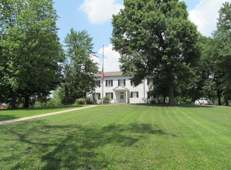 Description: Bissell House is located a mile south of Highway 270 on Bellefontaine Road. The 9.
