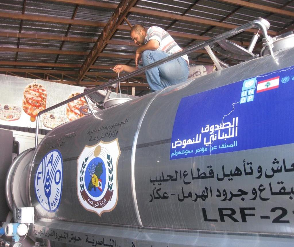 10 Milk transportation trucks mobilized by LRF project where chilly