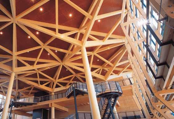 Sibelius Hall, Finland PEFC Certified Spruce and Birch Certified Timber from PEFC Aesthetics an organic material that looks stunning across a range of applications for interiors and exteriors