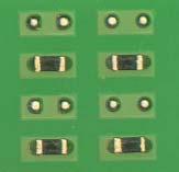 miniaturization of components (CSP, 0603 chips),