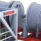 Active heave compensation, auto-tension and auxiliary winch and tugger winch functions are integrated within a