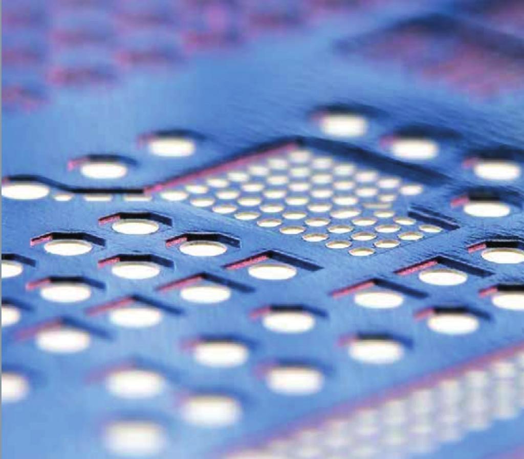 Stencil Technology E-forming produces the finest multi-level apertures The assembly of ultra-compact SiP designs requires maximum precision and extremely thin stencils with ultra-fi ne apertures.