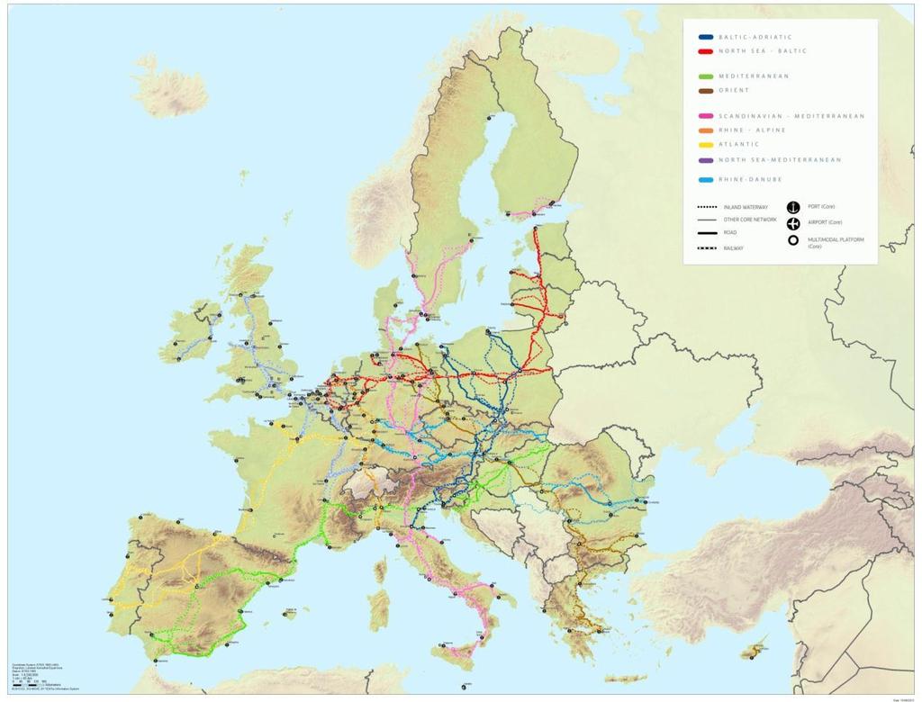 TEN-T: deadlines By 2030: replace the patchwork of priority projects by a single European core network