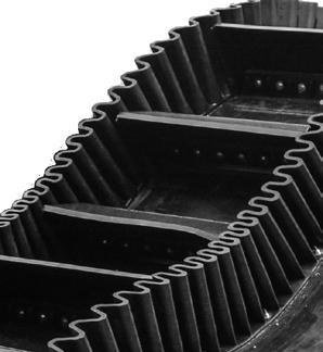 HEAVY-DUTY CROSS-RIGID BASE BELTING Cross-rigid base belting helps deliver material in an efficient, cost-effective manner for applications that may challenge standard belts.