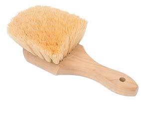 Utility brushes 144 8 1/2" plastic block with finger grooves. 5" x 5 1/2" face. For light scrubbing.