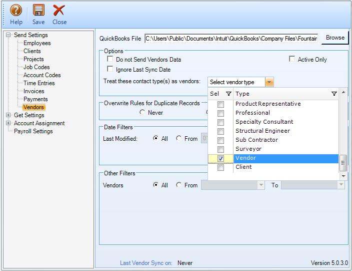 How Integration Works Get Settings Get settings are used to set rules for transferring data from QuickBooks to ArchiOffice database.